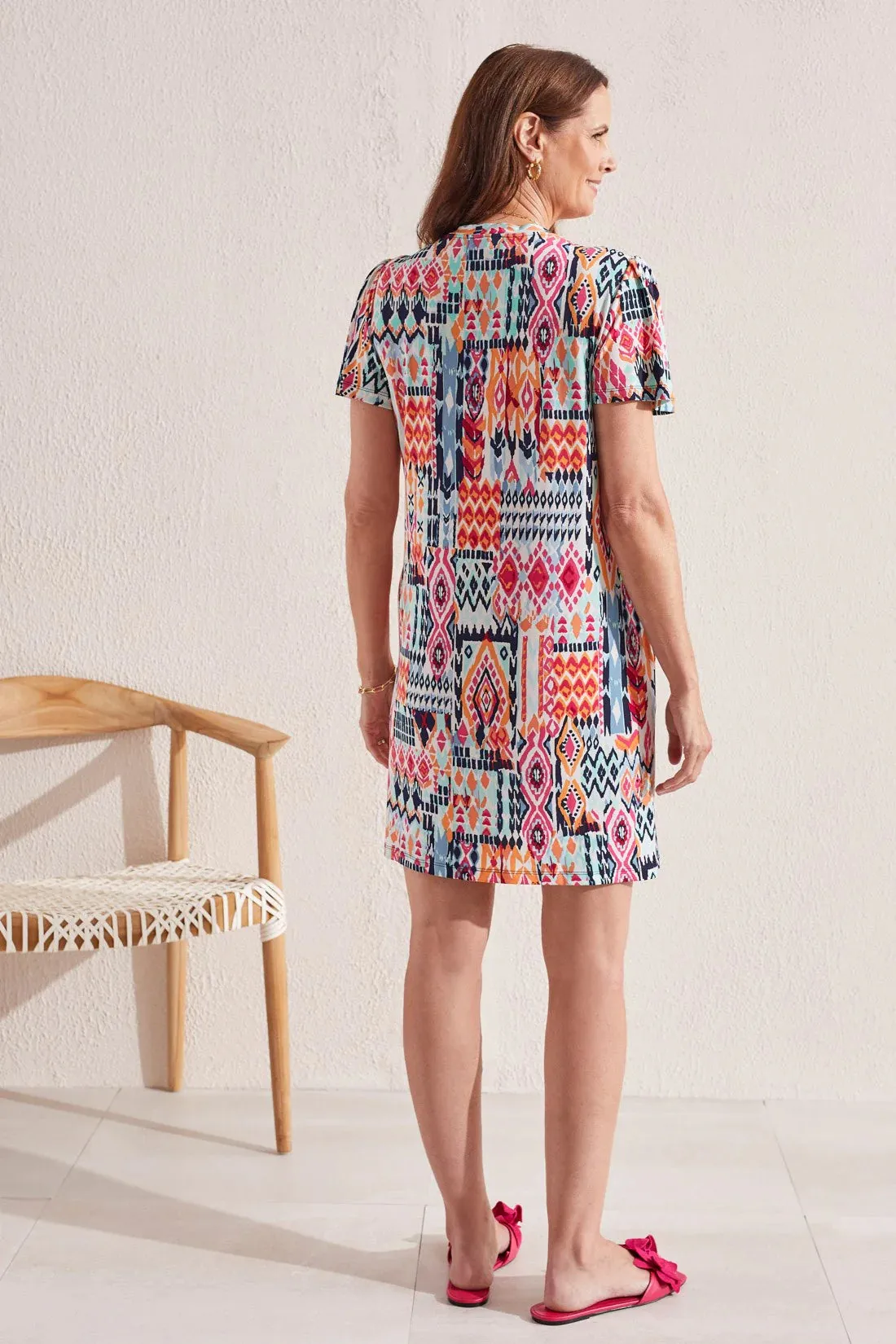 Tribal | Flutter Sleeve Dress | Women's