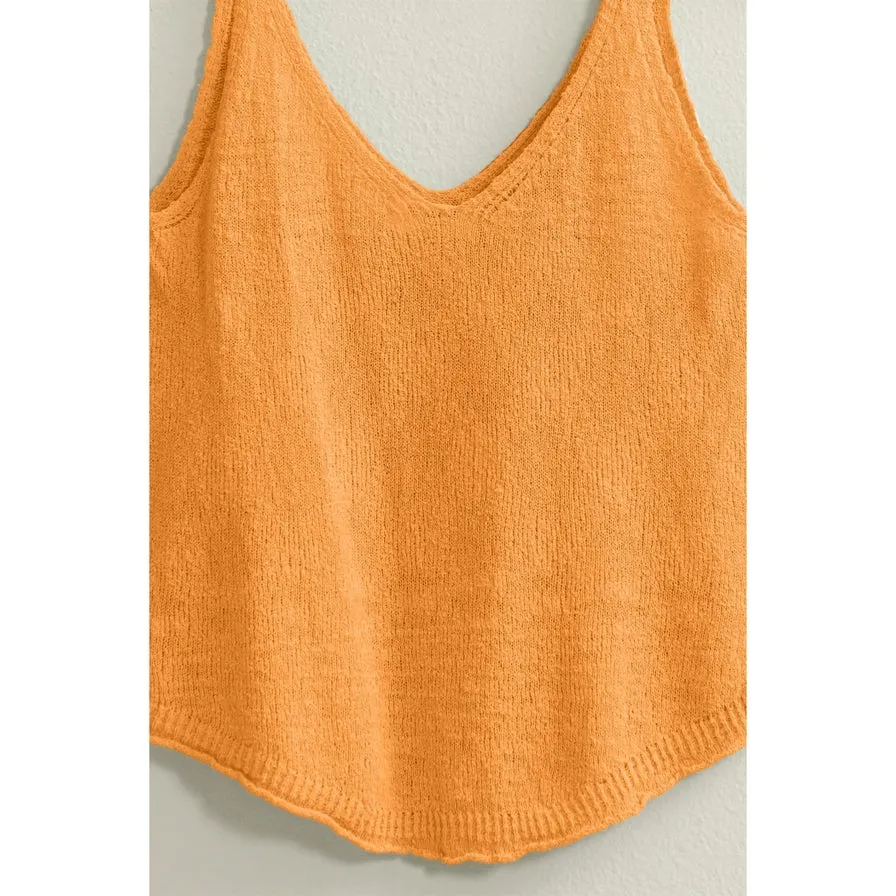 Try Your Luck V Neck Sleeveless Top