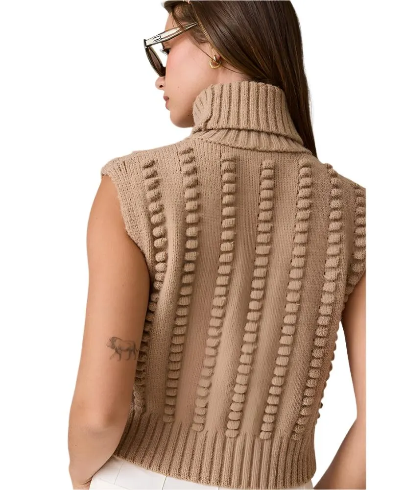 Willow Turtle Neck Knit Vest