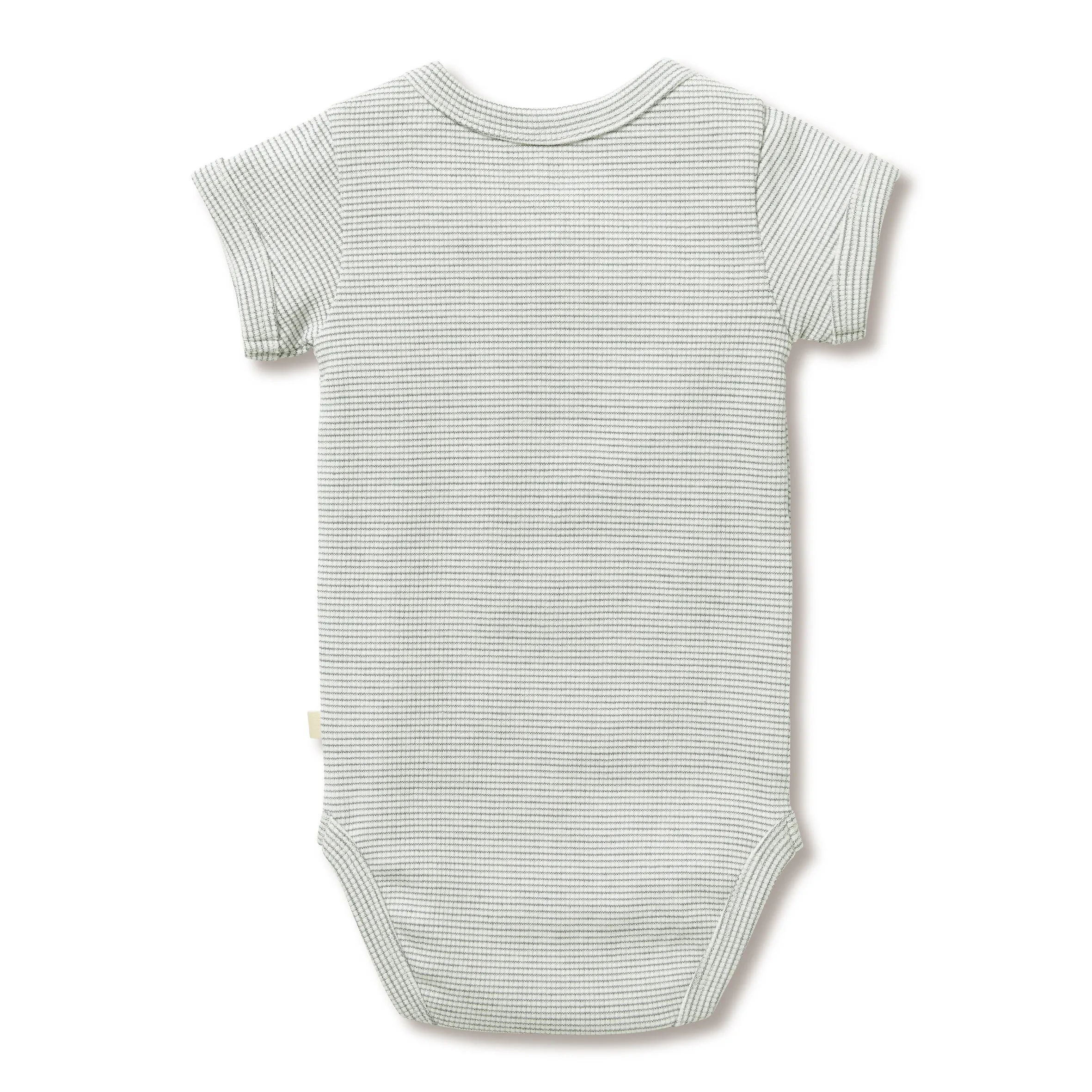 Wilson & Frenchy Organic Stripe Rib Bodysuit - Fern